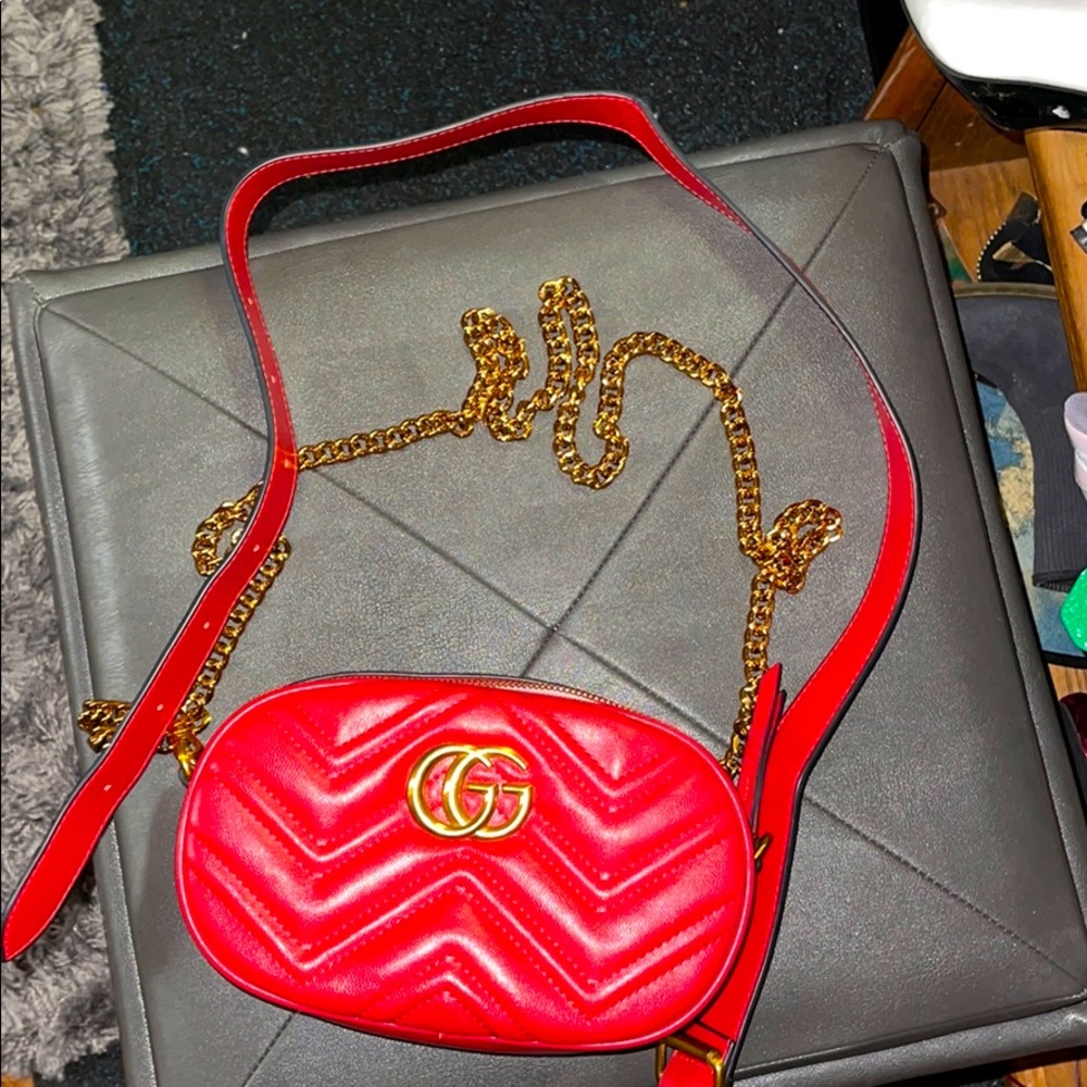 RED GUCCI PURSE CAN BE A FANNY PACK